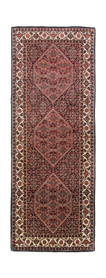 Loper Perzisch tapijt - Bijar - 200 x 75 cm - rood