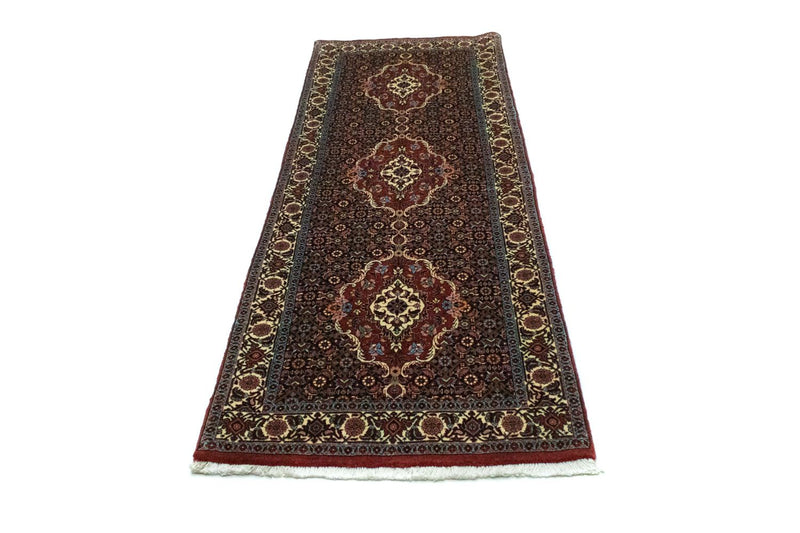 Loper Perzisch tapijt - Bijar - 215 x 73 cm - blauw