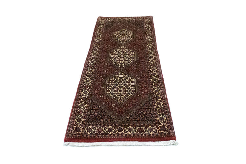 Loper Perzisch tapijt - Bijar - 217 x 72 cm - rood