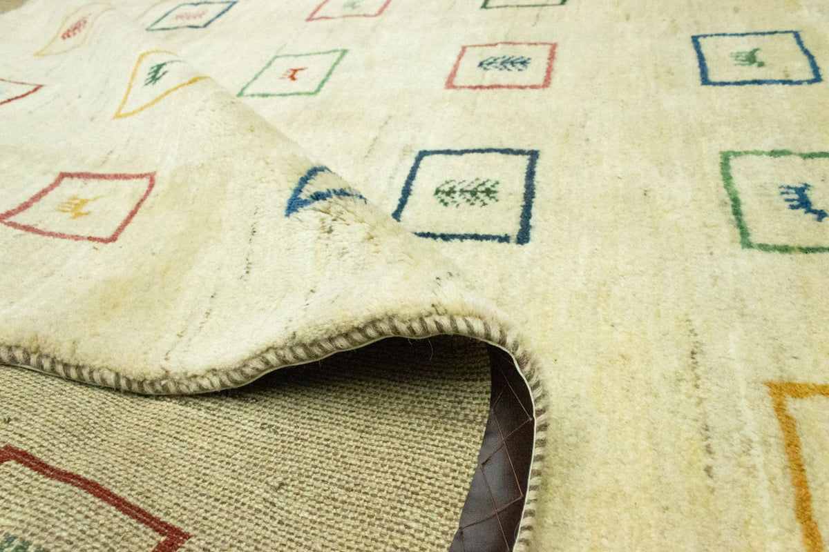 Gabbeh tapijt - Perzisch - 281 x 195 cm - beige