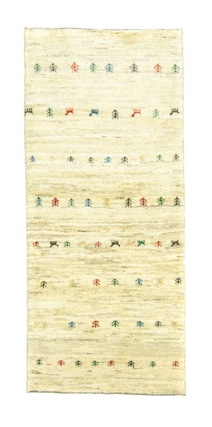 Loper Gabbeh tapijt - Perzisch - 184 x 82 cm - beige