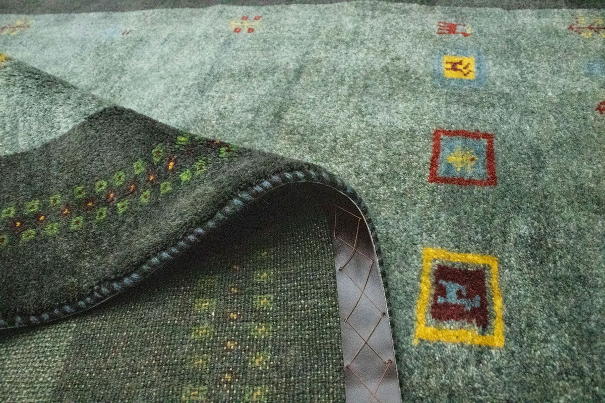 Gabbeh tapijt - Perzisch - 195 x 142 cm - grijs