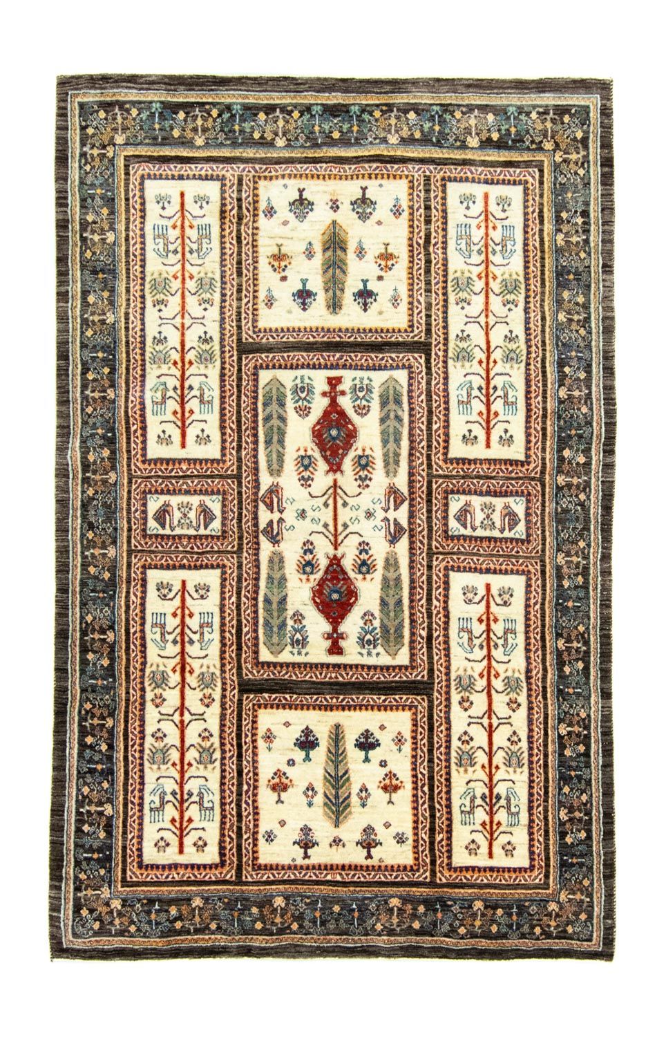 Gabbeh Tapijt - Loribaft Perzisch - 251 x 162 cm - gekleurd