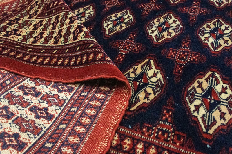 Turkaman tapijt - 186 x 139 cm - rood
