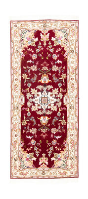 Loper Perzisch tapijt - Tabriz - Royal - 202 x 81 cm - rood