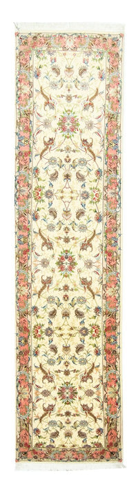 Loper Perzisch tapijt - Tabriz - Royal - 317 x 78 cm - beige