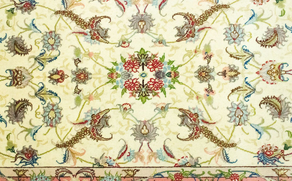 Loper Perzisch tapijt - Tabriz - Royal - 317 x 78 cm - beige