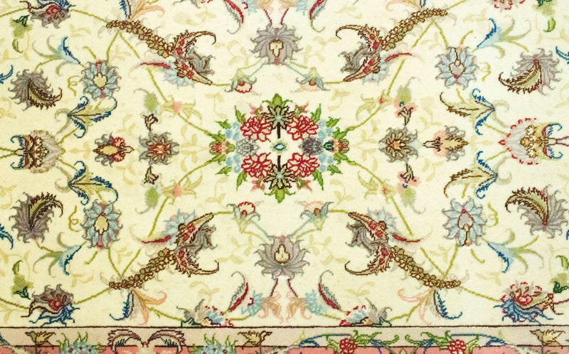 Loper Perzisch tapijt - Tabriz - Royal - 317 x 78 cm - beige
