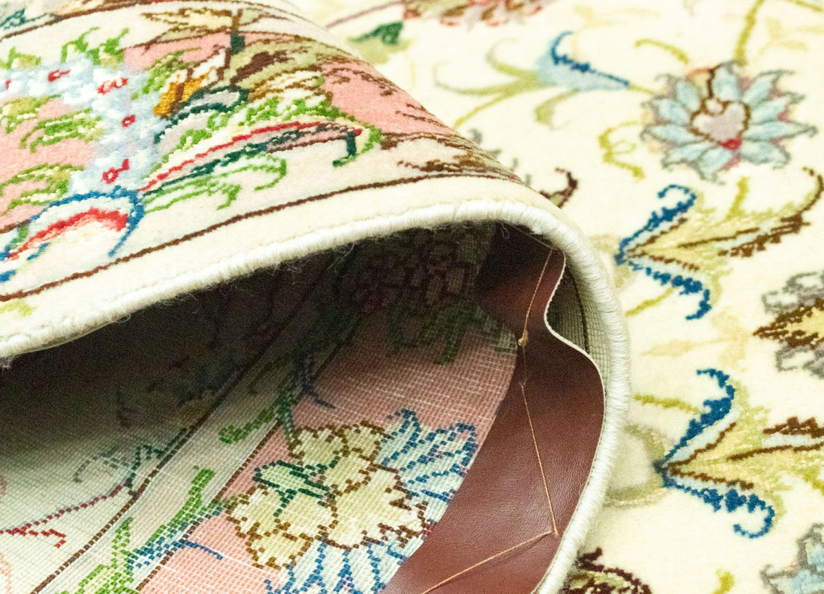 Loper Perzisch tapijt - Tabriz - Royal - 317 x 78 cm - beige