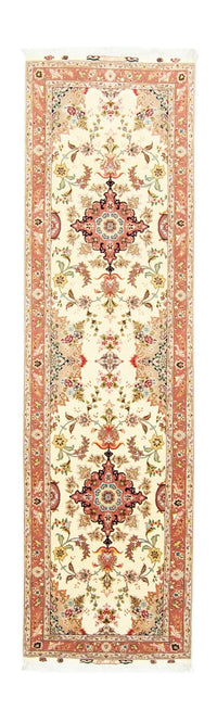 Loper Perzisch tapijt - Tabriz - Royal - 313 x 84 cm - beige