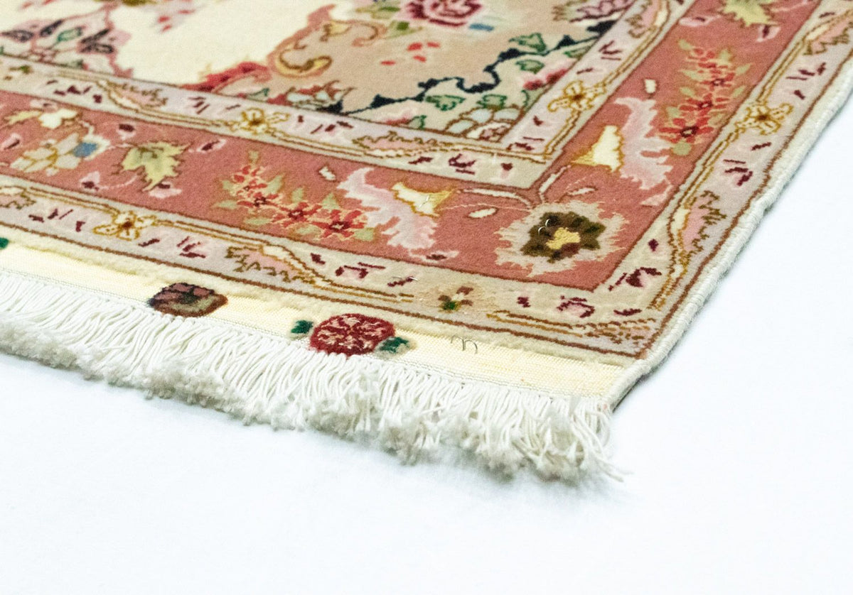 Loper Perzisch tapijt - Tabriz - Royal - 313 x 84 cm - beige