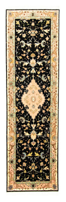 Loper Perzisch tapijt - Tabriz - Royal - 294 x 85 cm - zwart
