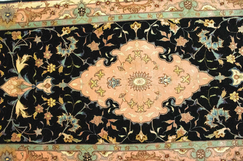 Loper Perzisch tapijt - Tabriz - Royal - 294 x 85 cm - zwart
