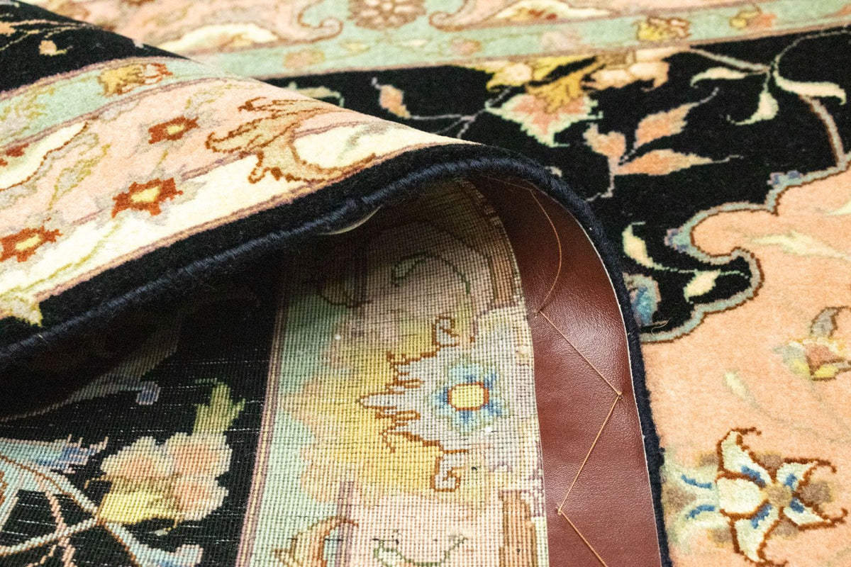 Loper Perzisch tapijt - Tabriz - Royal - 294 x 85 cm - zwart