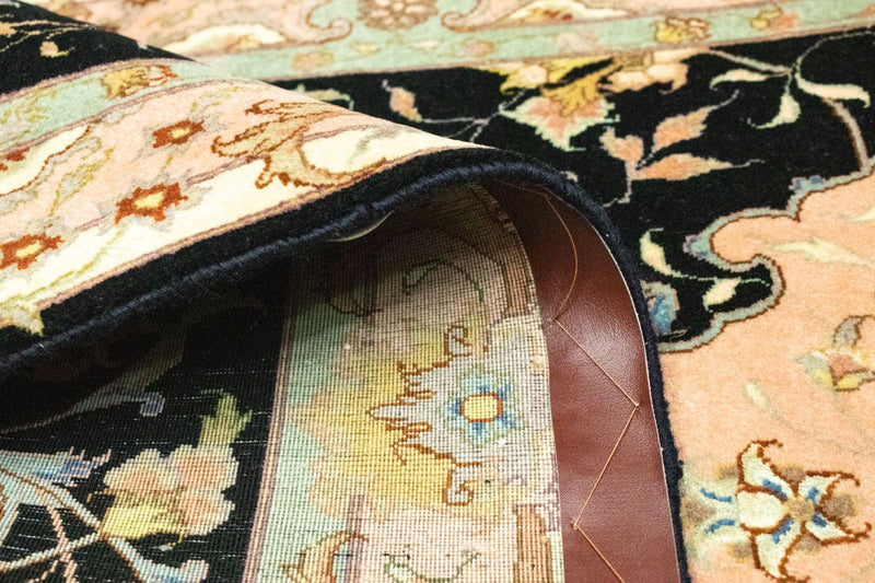 Loper Perzisch tapijt - Tabriz - Royal - 294 x 85 cm - zwart