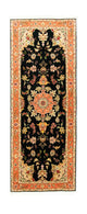 Loper Perzisch tapijt - Tabriz - Royal - 215 x 83 cm - zwart