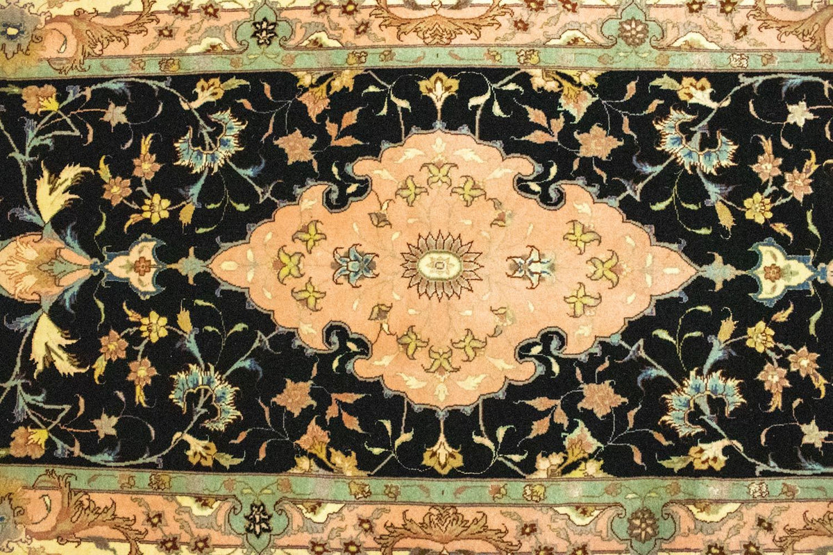 Loper Perzisch tapijt - Tabriz - Royal - 290 x 84 cm - zwart