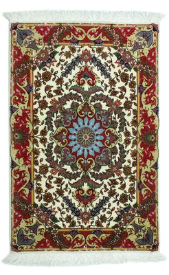 Perzisch tapijt - Tabriz - 97 x 63 cm - beige