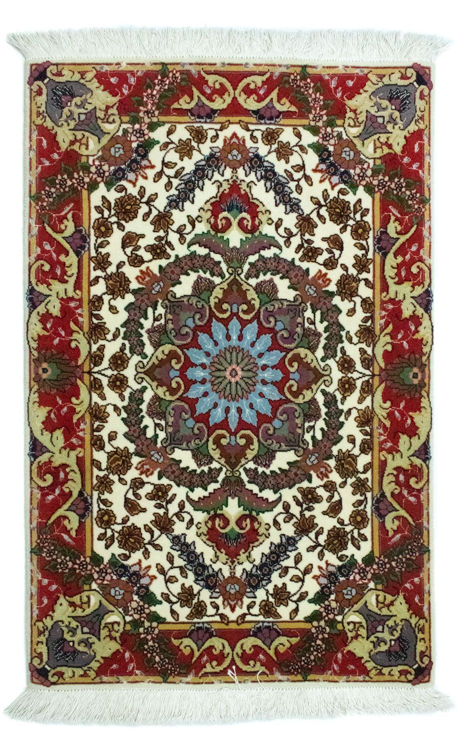 Perzisch tapijt - Tabriz - 97 x 63 cm - beige