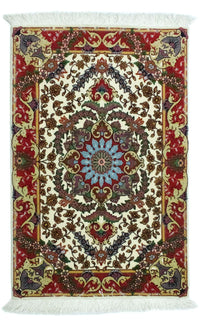 Perzisch tapijt - Tabriz - 97 x 63 cm - beige