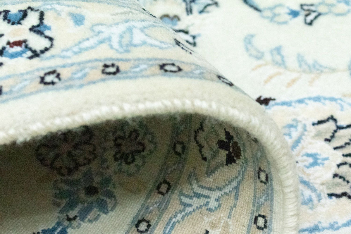 Loper Perzisch tapijt - Nain - 194 x 79 cm - natuurlijk wit