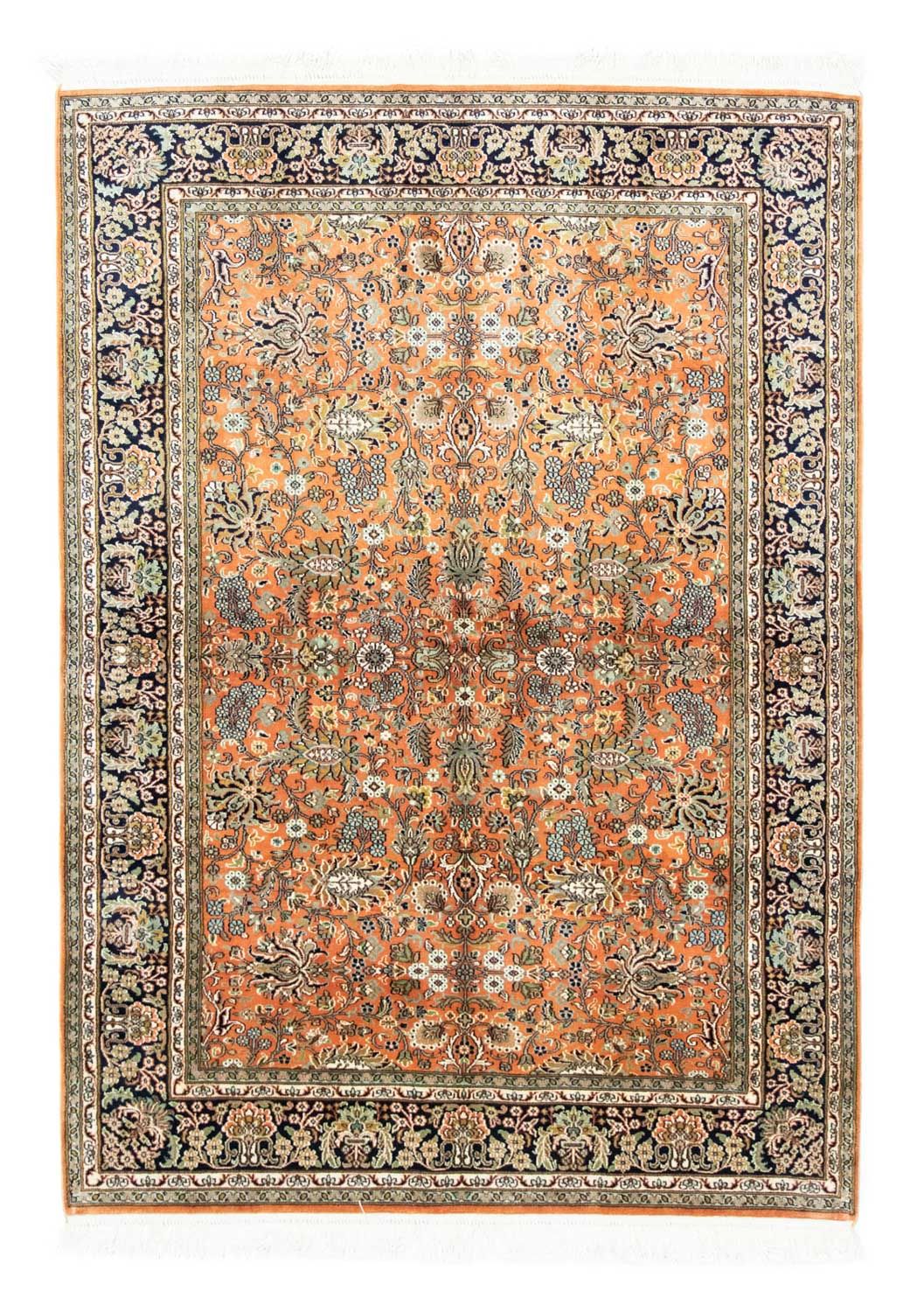 Zijden tapijt - Kashmir Silk - 181 x 130 cm - roest