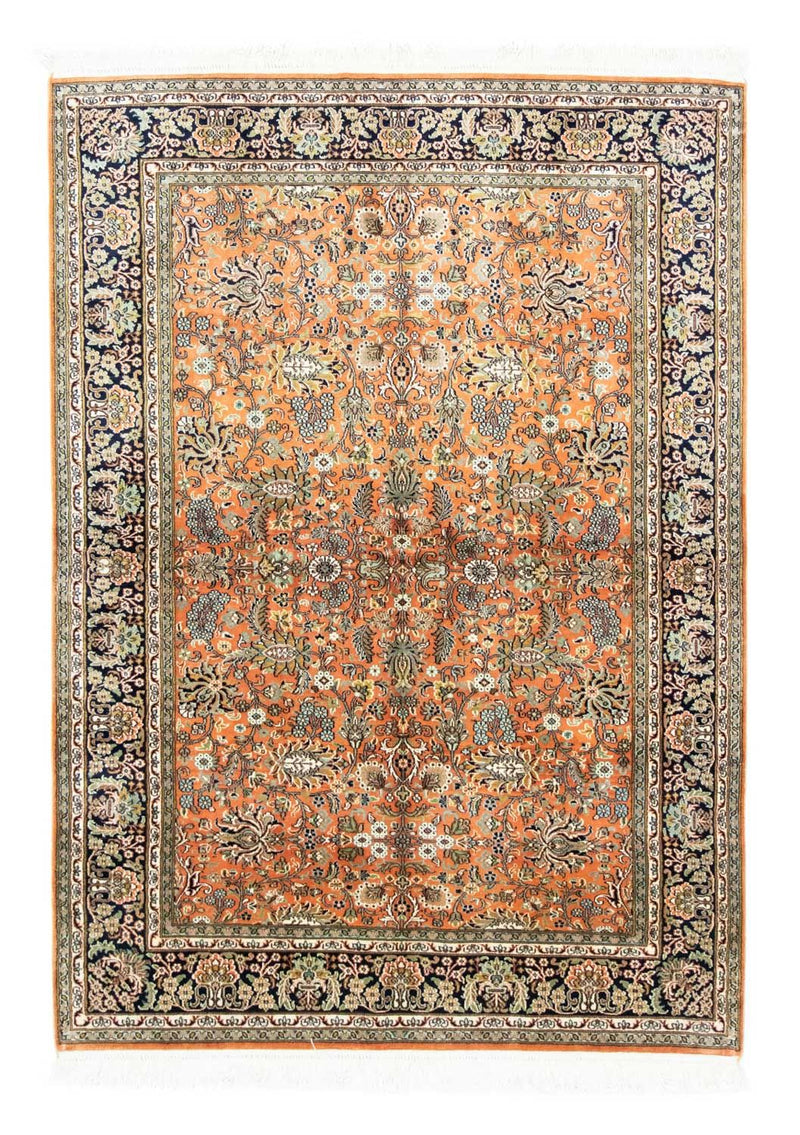 Zijden tapijt - Kashmir Silk - 181 x 130 cm - roest