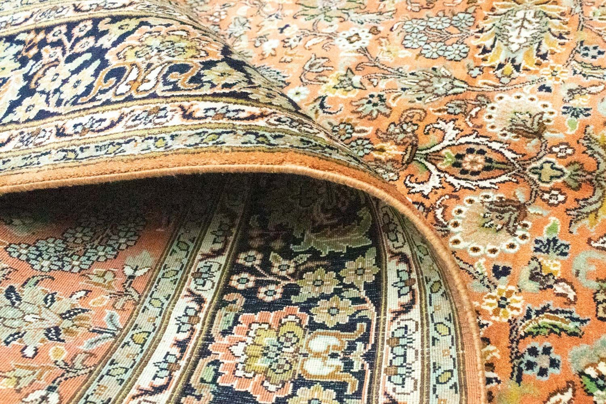 Zijden tapijt - Kashmir Silk - 181 x 130 cm - roest