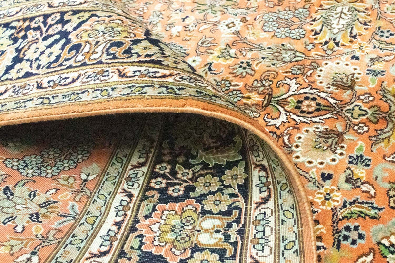 Zijden tapijt - Kashmir Silk - 181 x 130 cm - roest