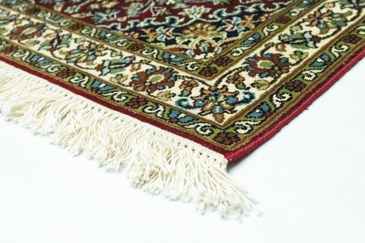 Zijden tapijt - Kashmir Silk - 95 x 63 cm - rood
