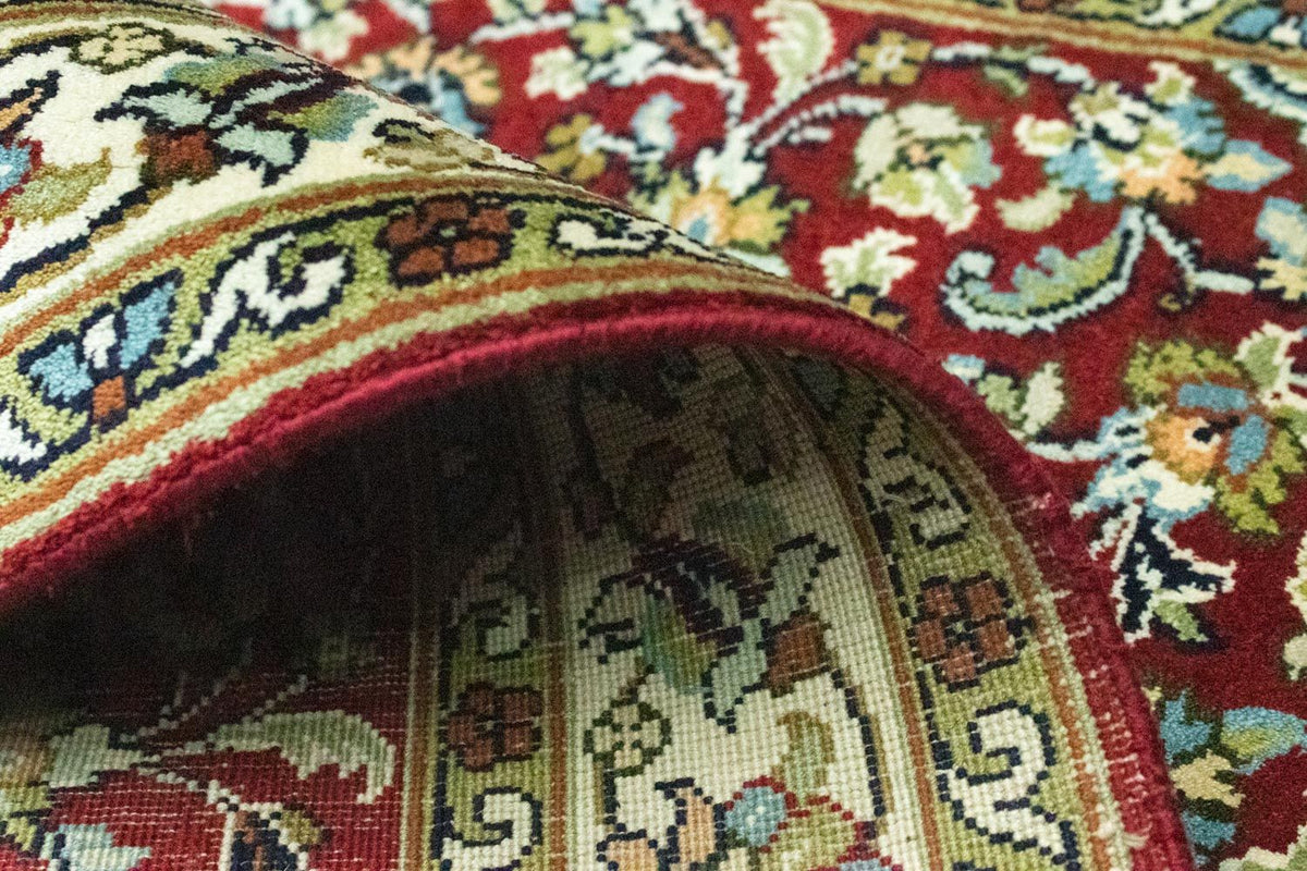 Zijden tapijt - Kashmir Silk - 95 x 63 cm - rood