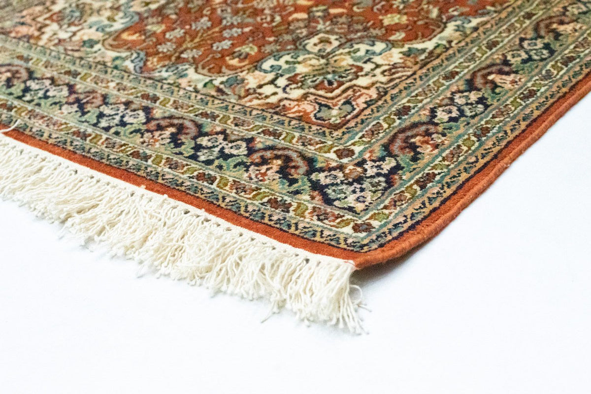 Zijden tapijt - Kashmir Silk - 94 x 63 cm - roest
