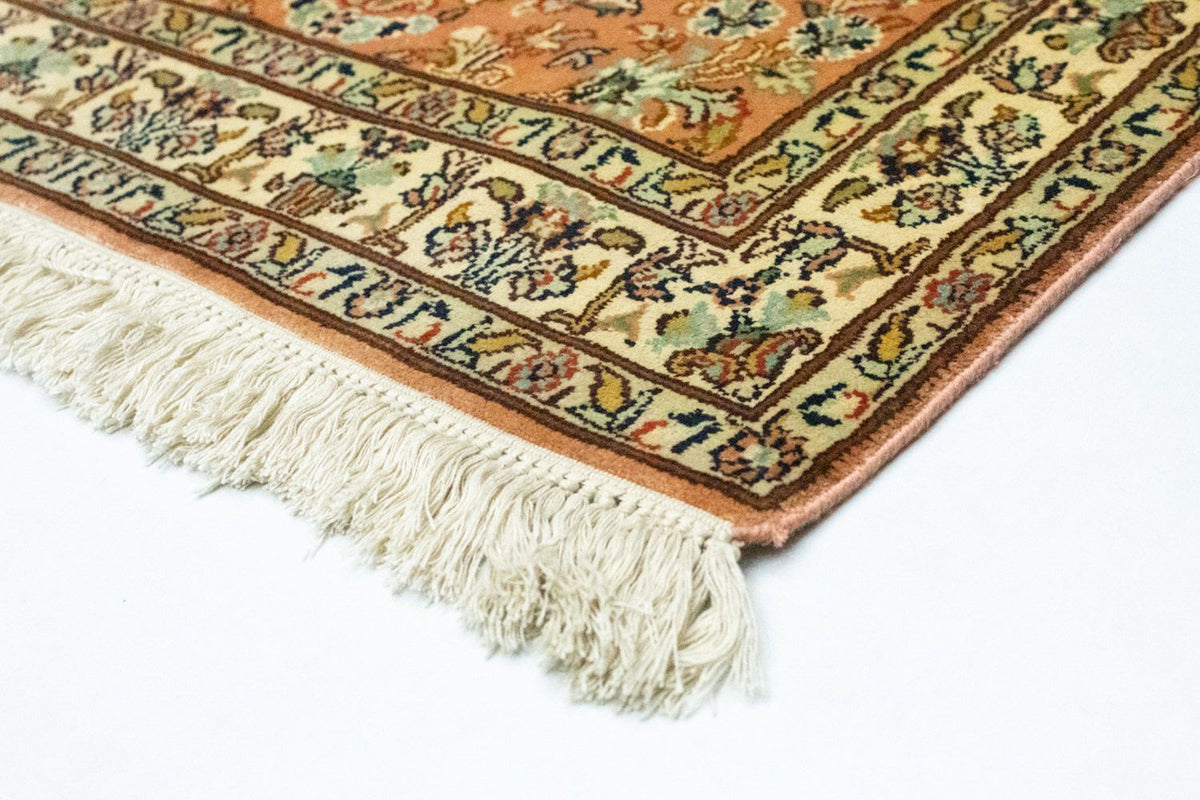 Zijden tapijt - Kashmir Silk - 95 x 61 cm - roest