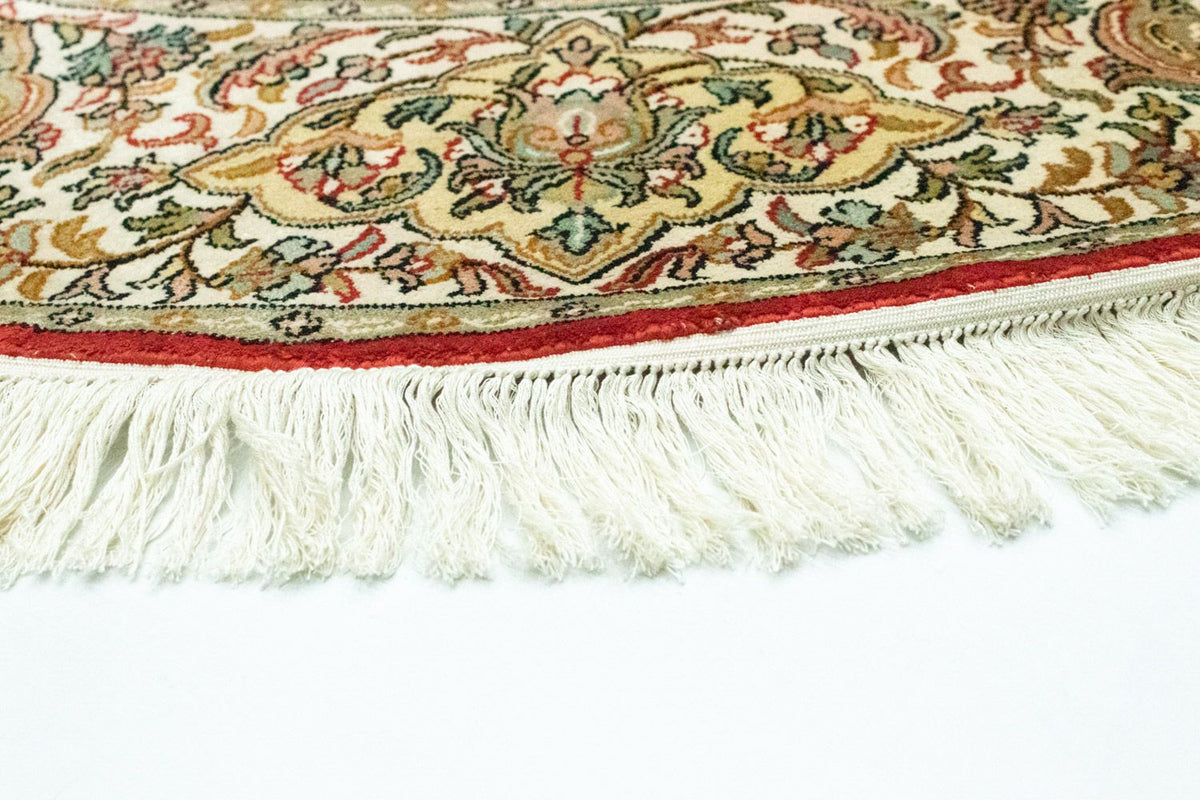 Zijden tapijt - Kashmir Silk vierkant  - 158 x 150 cm - rood