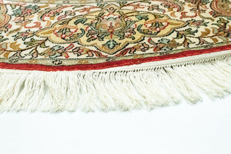 Zijden tapijt - Kashmir Silk vierkant  - 158 x 150 cm - rood