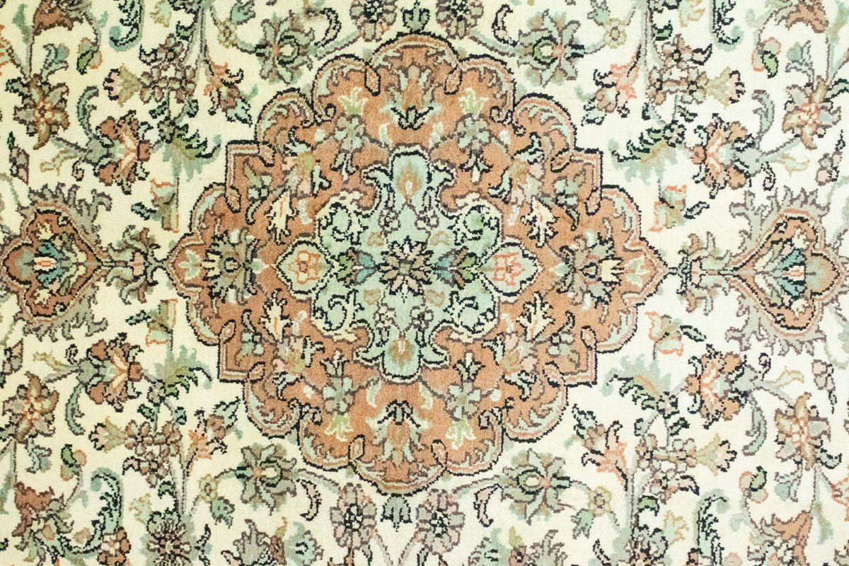 Zijden tapijt - Kashmir Silk - 183 x 129 cm - beige