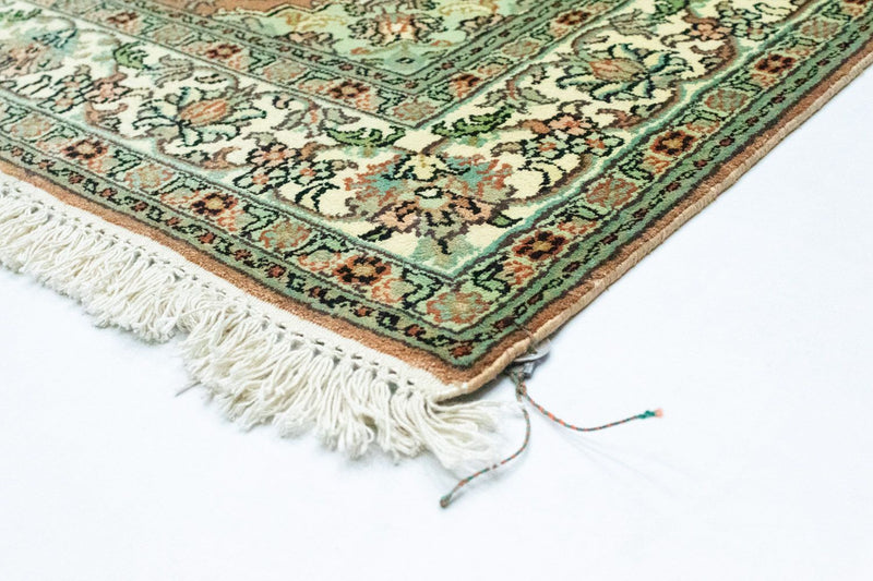 Zijden tapijt - Kashmir Silk - 183 x 129 cm - beige