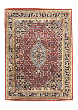 Perzisch tapijt - Bijar - 201 x 152 cm - rood