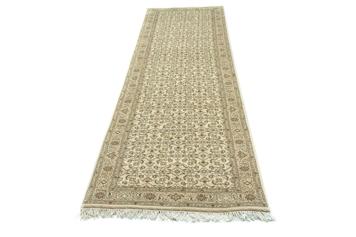 Loper Perzisch tapijt - Bijar - 302 x 81 cm - beige