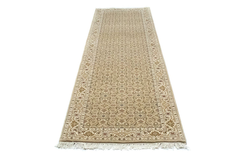 Loper Perzisch tapijt - Bijar - 296 x 80 cm - beige