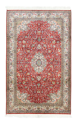 Zijden tapijt - Kashmir Silk - 159 x 100 cm - rood
