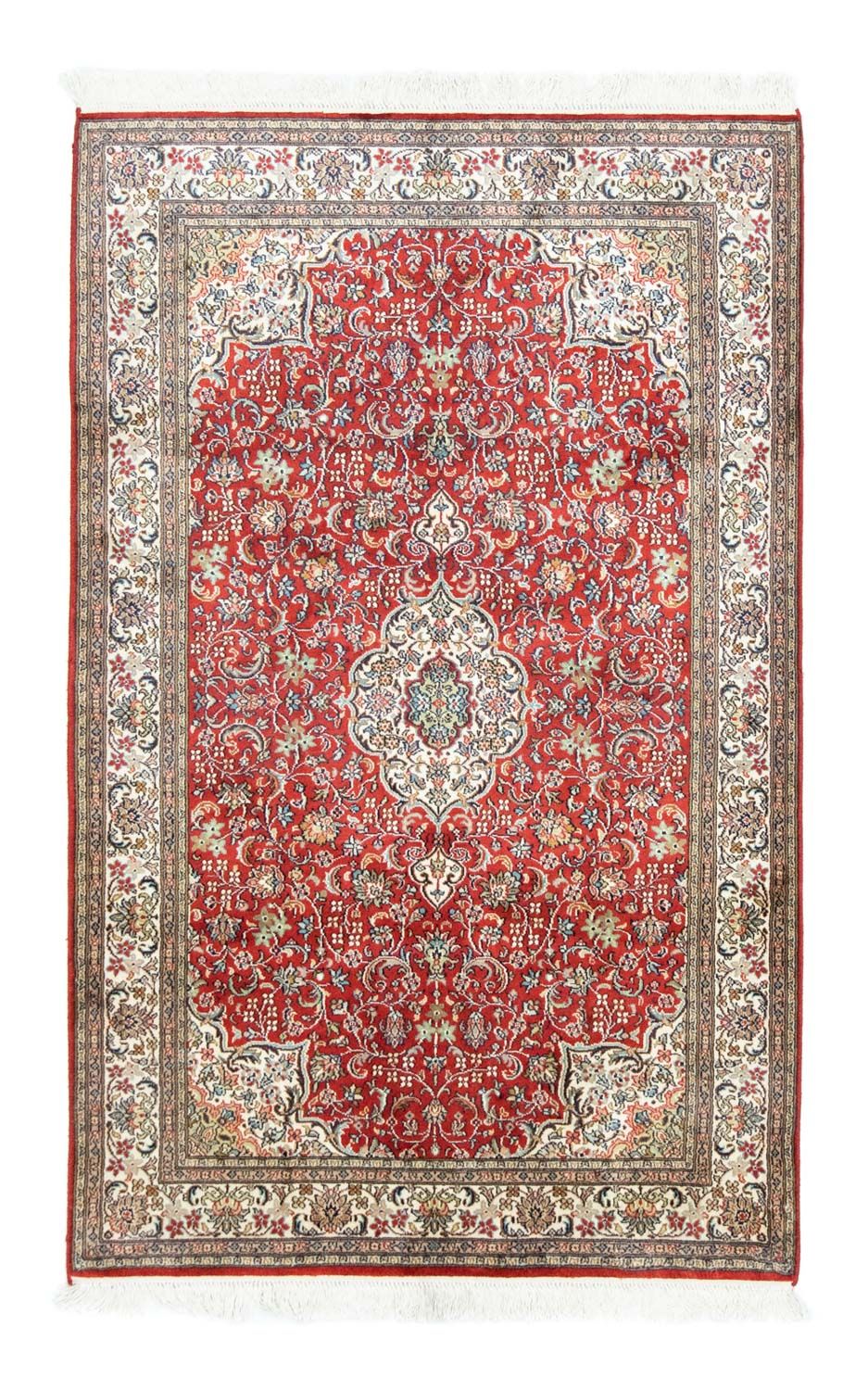 Zijden tapijt - Kashmir Silk - 159 x 100 cm - rood