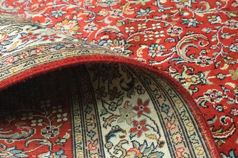 Zijden tapijt - Kashmir Silk - 159 x 100 cm - rood