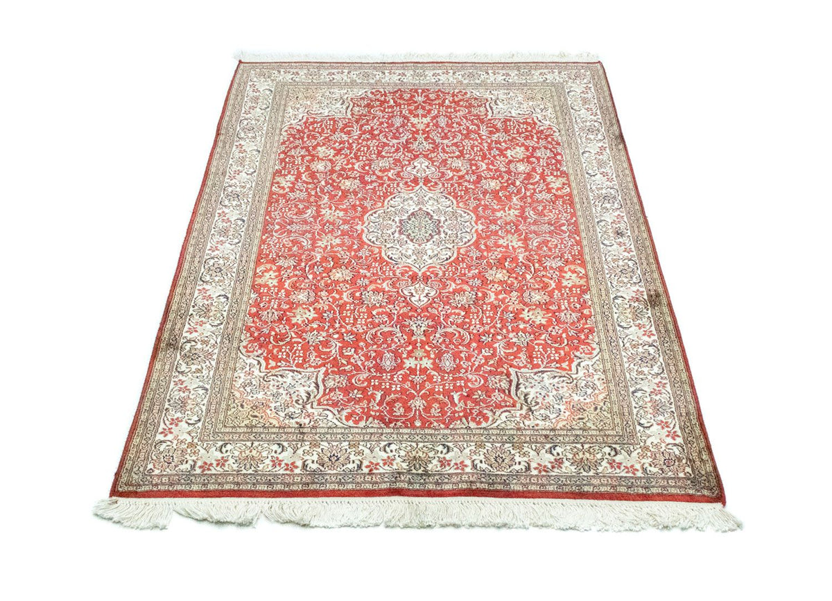 Zijden tapijt - Kashmir Silk - 159 x 100 cm - rood