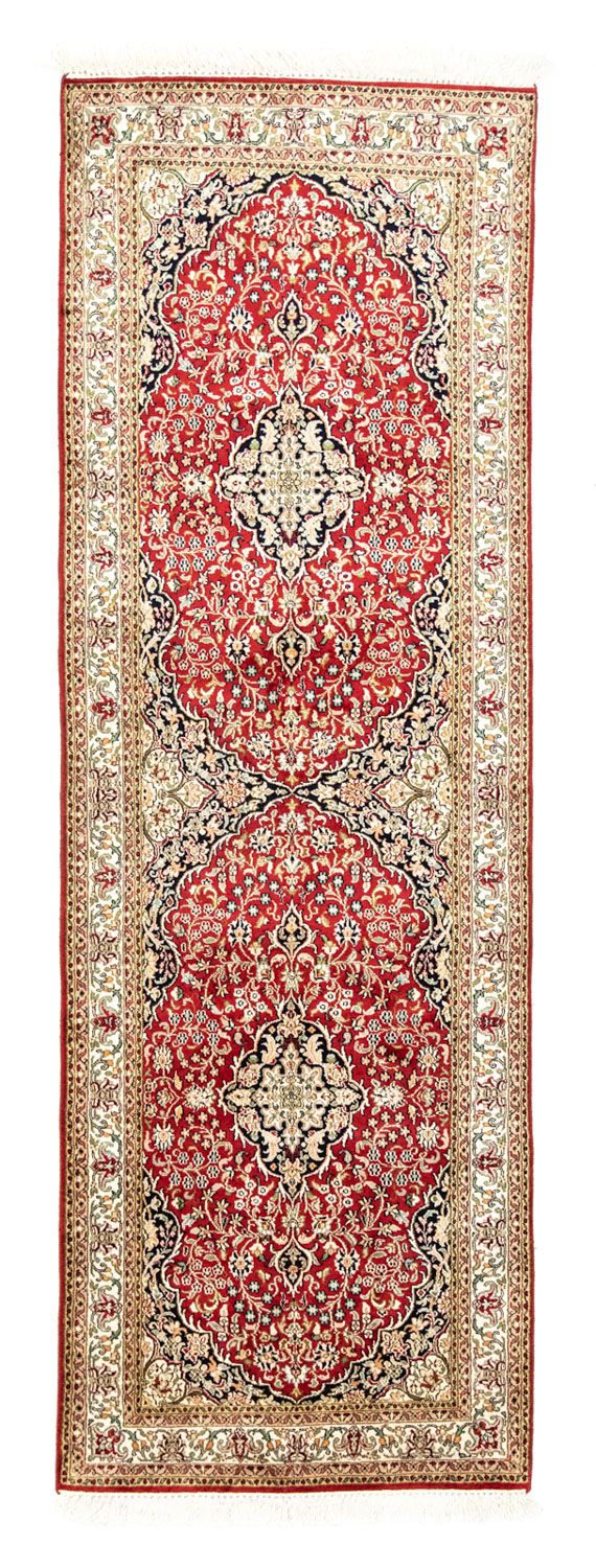 Loper Zijden tapijt - Kashmir Silk - 237 x 80 cm - rood