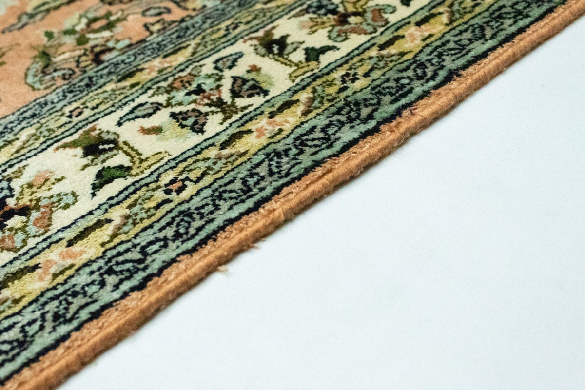 Zijden tapijt - Kashmir Silk - 93 x 64 cm - zalm