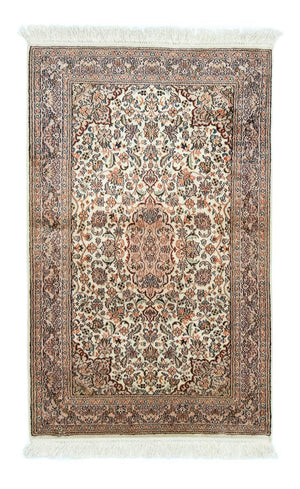Zijden tapijt - Kashmir Silk - 124 x 78 cm - beige