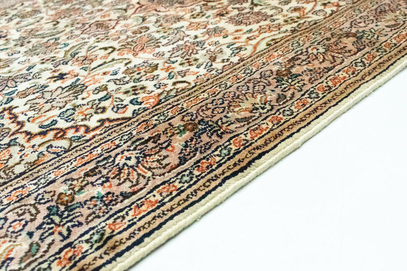 Zijden tapijt - Kashmir Silk - 124 x 78 cm - beige