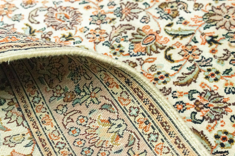 Zijden tapijt - Kashmir Silk - 124 x 78 cm - beige