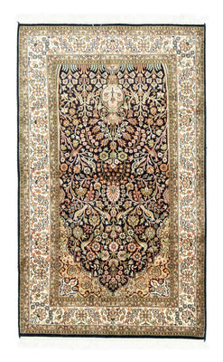 Zijden tapijt - Kashmir Silk - 156 x 95 cm - blauw